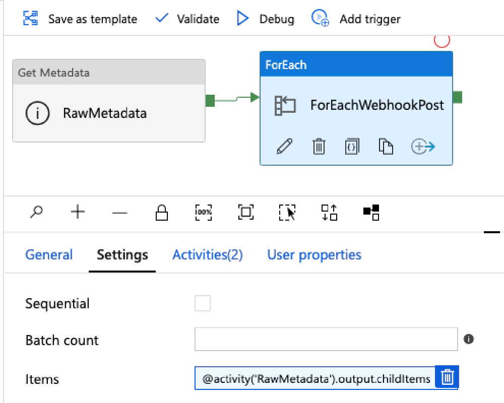 Enumerating through files using the ForEach activity Enumerating through files using the ForEach activity