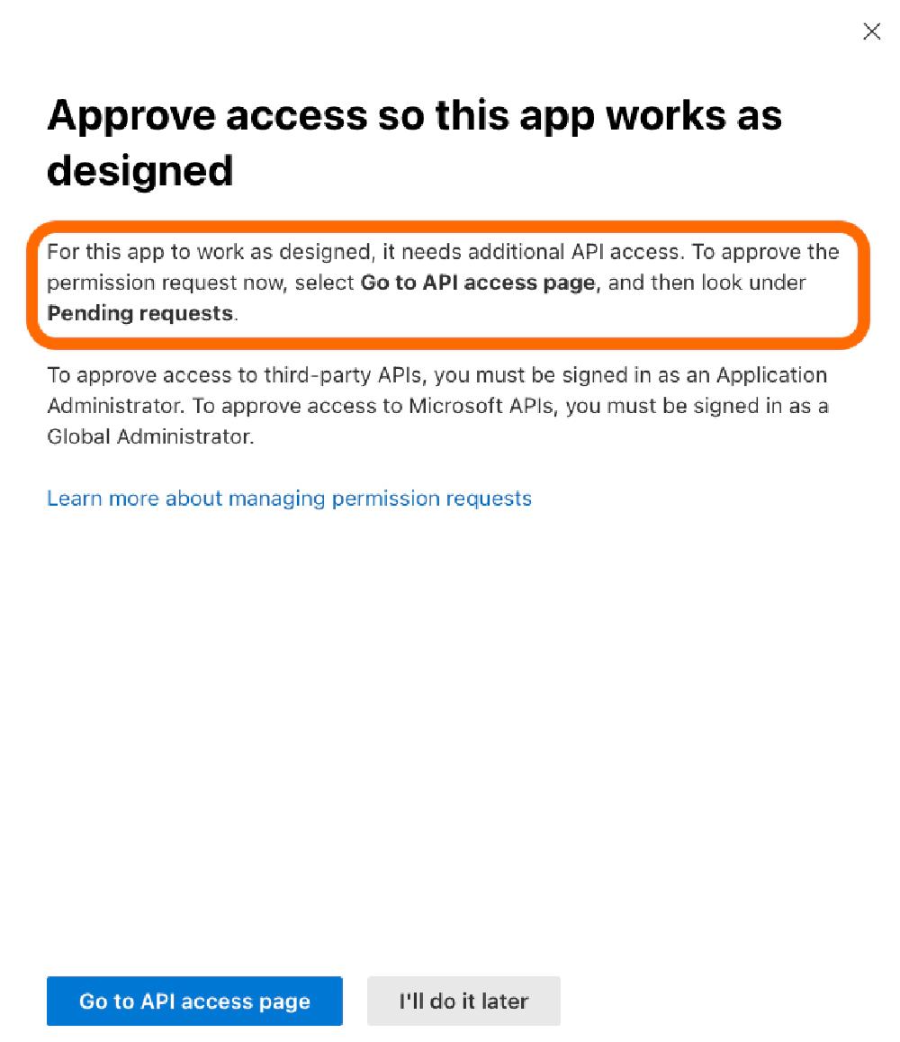 Package deployment prompt for additional steps required Package deployment prompt for additional steps required