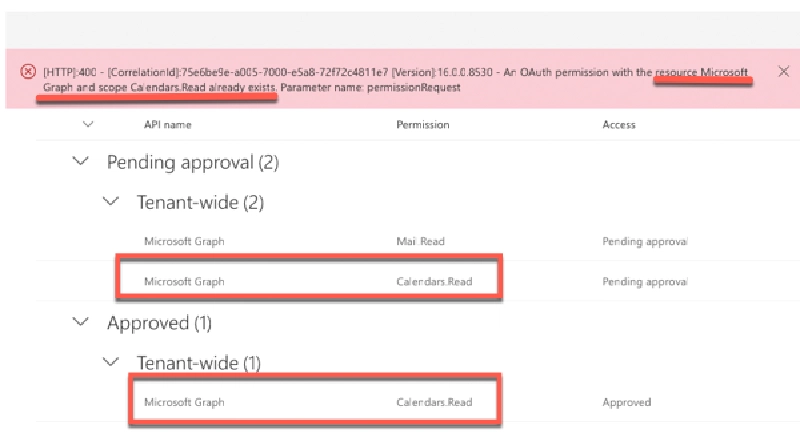 Don't be fooled by duplicate permission requests