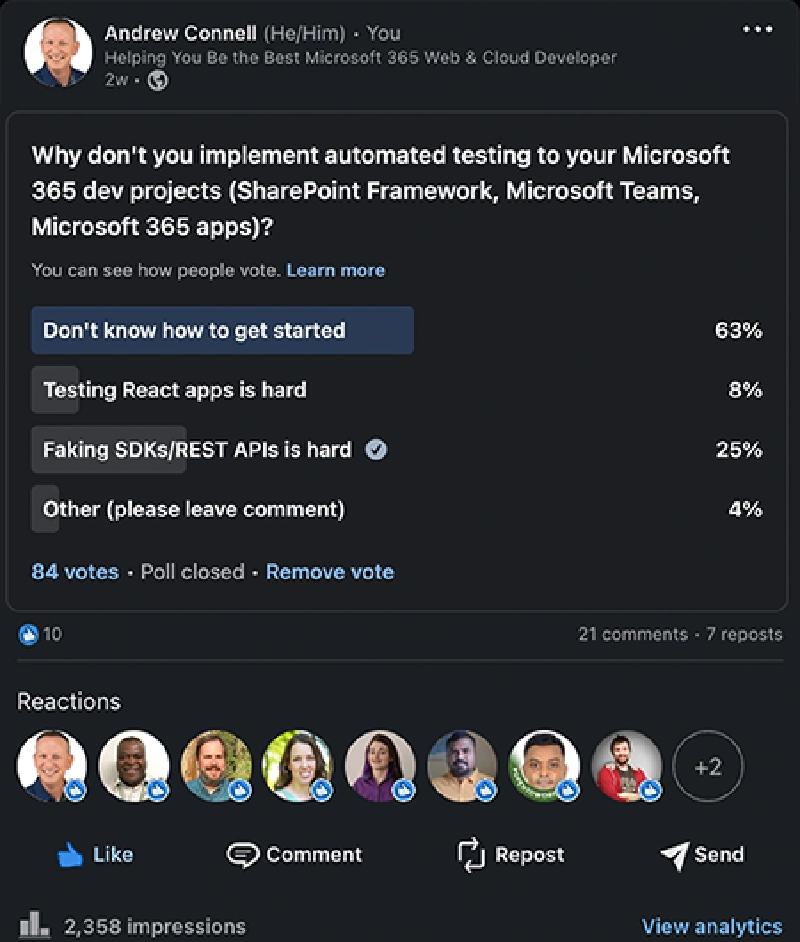 LinkedIn survey results LinkedIn survey results