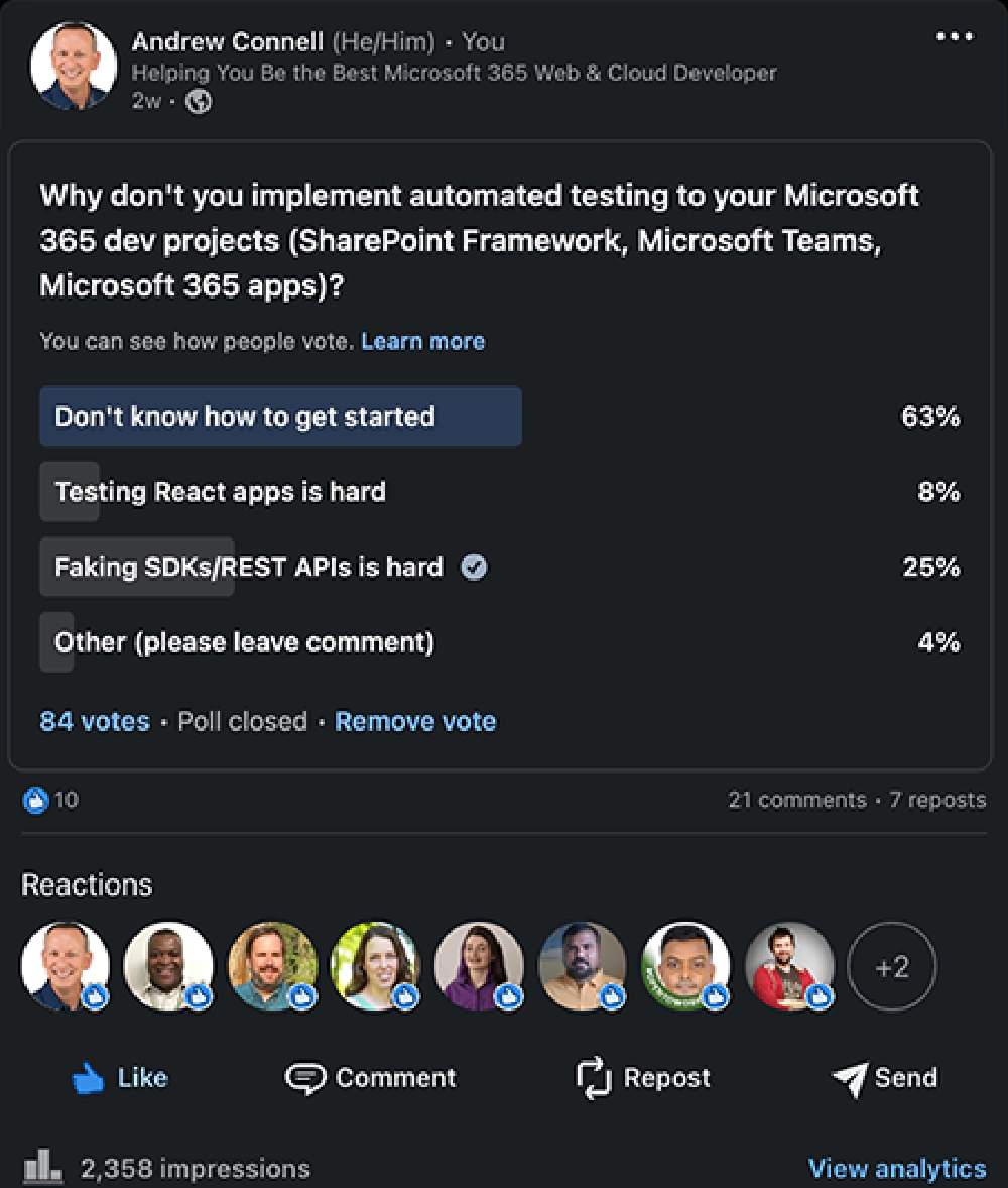 LinkedIn survey results LinkedIn survey results