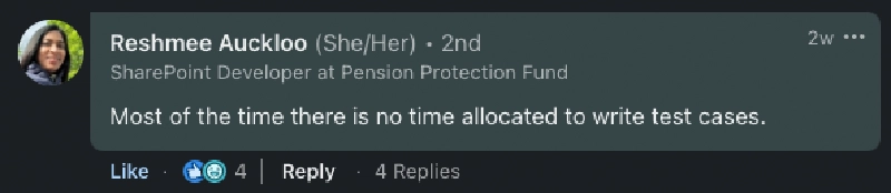 'Writing tests takes too long' 'Writing tests takes too long'