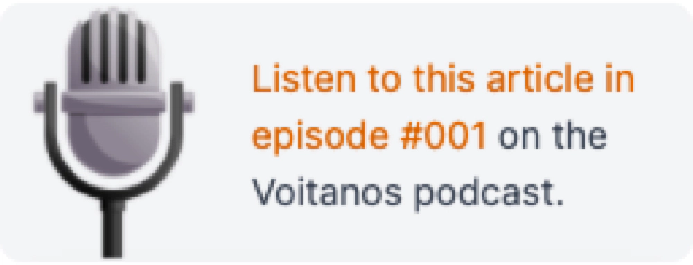 Podcast episode badge in side bar