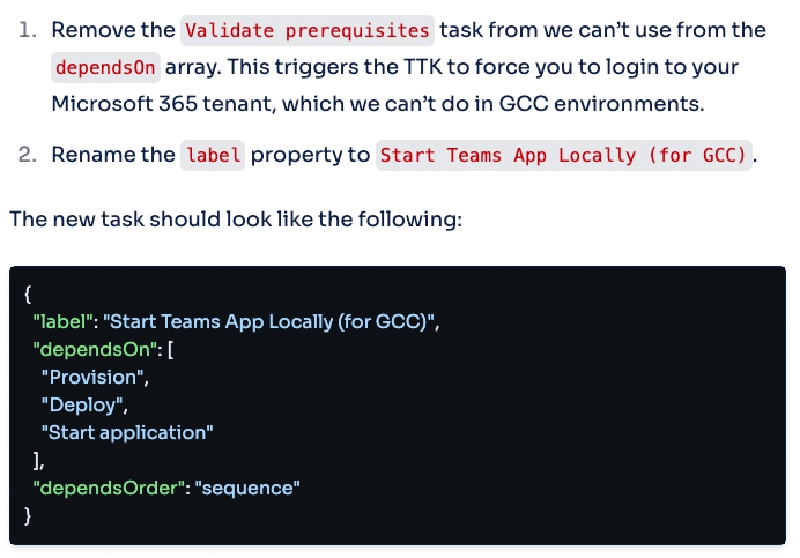 Good Use of Unformatted Code