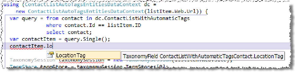 Taxonomy with LINQ Taxonomy with LINQ
