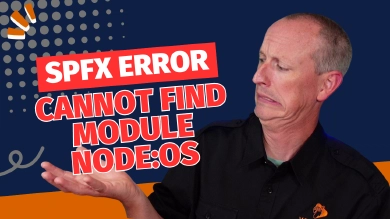 How to Fix the SPFx Error: 'Cannot find module node:os' How to Fix the SPFx Error: 'Cannot find module node:os'