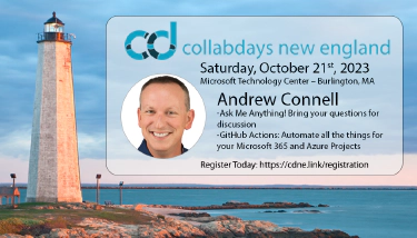 Join Me - CollabDays New England in October - Github Actions