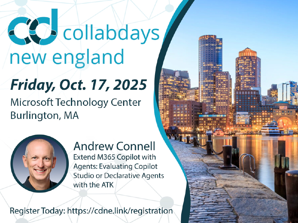 CollabDays, New England - October 17, 2025 CollabDays, New England - October 17, 2025