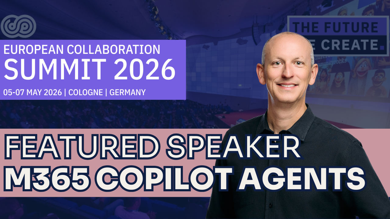 Join me - ECS2026 in Cologne in May 2026 - M365 Copilot Dev