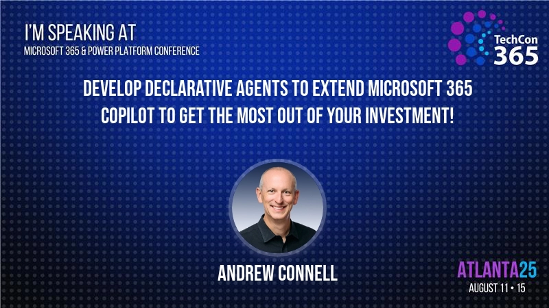 Full-day Workshop: Develop Declarative Agents to extend Microsoft 365 Copilot to get the most out of your investment! Full-day Workshop: Develop Declarative Agents to extend Microsoft 365 Copilot to get the most out of your investment!