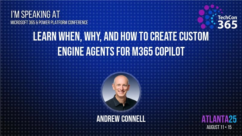 Breakout Session: Learn when, why, and how to create Custom Engine Agents for M365 Copilot Breakout Session: Learn when, why, and how to create Custom Engine Agents for M365 Copilot