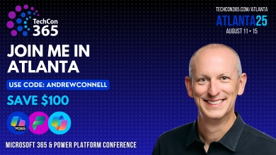 Join me - TechCon365 - Atlanta, August 2025 for Microsoft 365 Copilot Dev