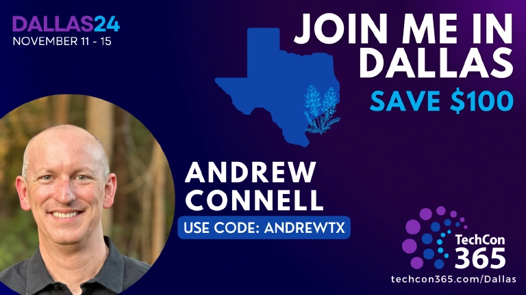 Join me at TechCon365 Dallas in November - Teams + Copilot Join me at TechCon365 Dallas in November - Teams + Copilot