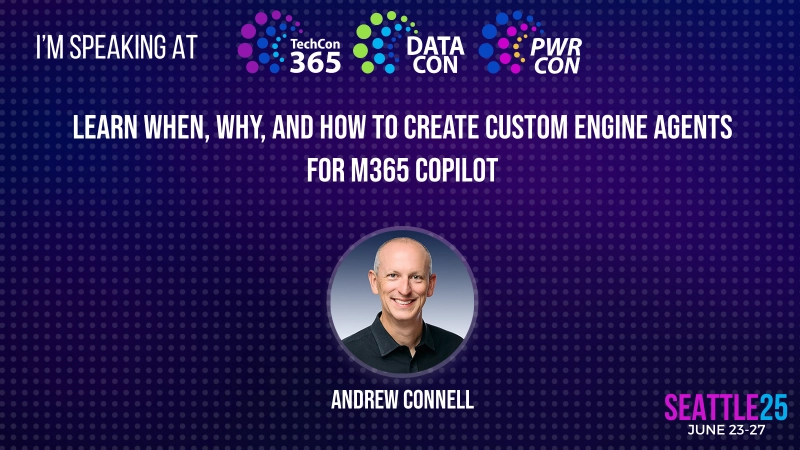 Breakout Session: Learn when, why, and how to create custom Engine Agents for Microsoft 365 Copilot Breakout Session: Learn when, why, and how to create custom Engine Agents for Microsoft 365 Copilot