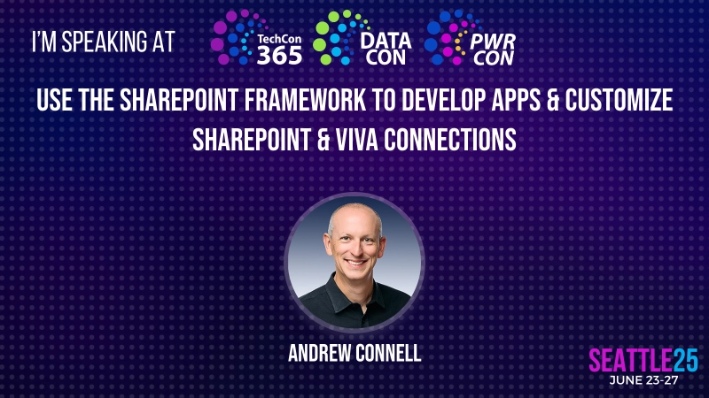 Half-day Workshop: Use the SharePoint Framework to develop apps & customize SharePoint & Viva Connections Half-day Workshop: Use the SharePoint Framework to develop apps & customize SharePoint & Viva Connections