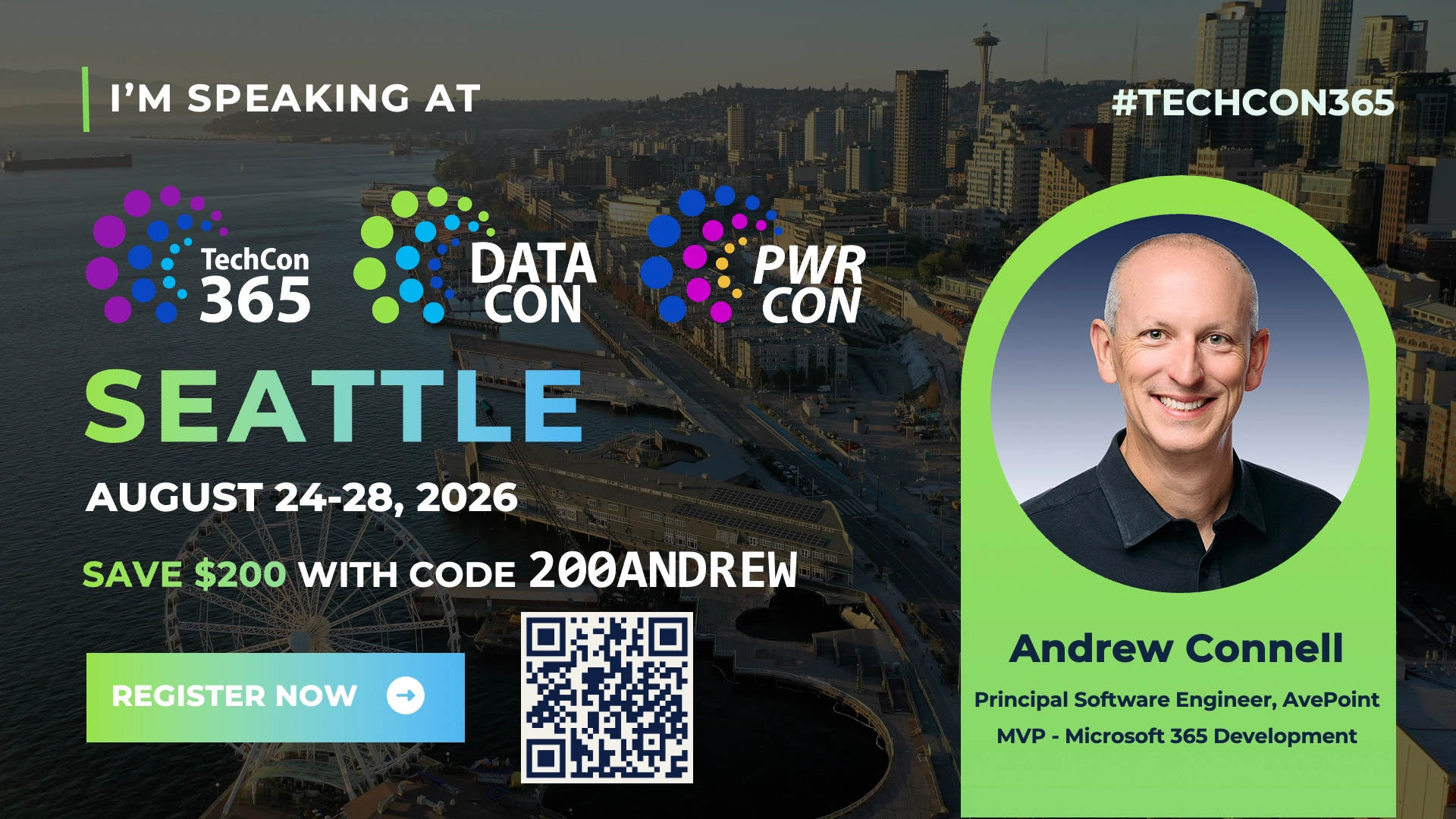 Join me - TechCon365 - Seattle, August 2026 for Microsoft 365 Copilot & AI Dev Join me - TechCon365 - Seattle, August 2026 for Microsoft 365 Copilot & AI Dev