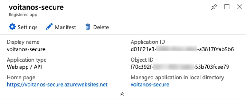 Entra ID app configuration