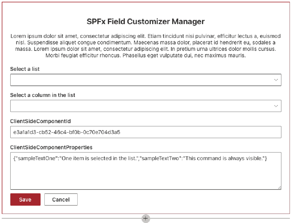 Utility web part used to deploy field customizer to existing site column