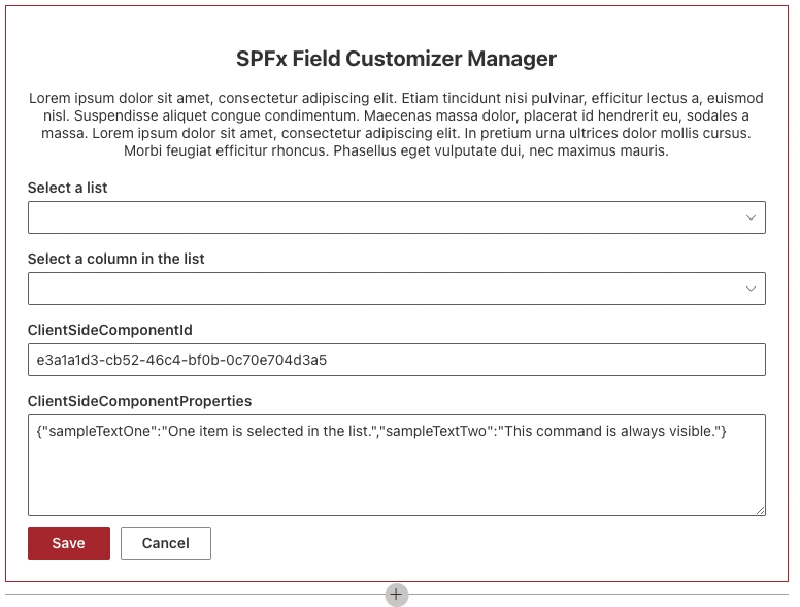 Utility web part used to deploy field customizer to existing site column