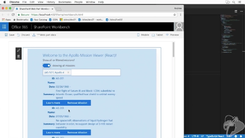 Screenshot from a lesson in the new react chapter Screenshot from a lesson in the new react chapter