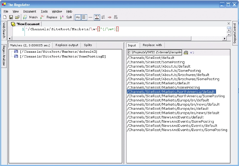 Regulator - Finding Markets