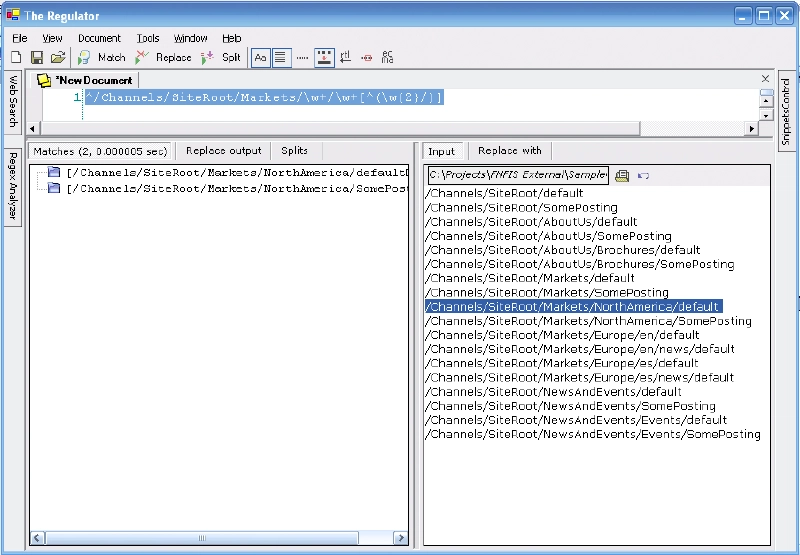 Regular - Ignore languages