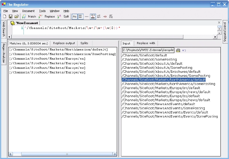 Regulator - Get specific market