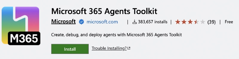 Microsoft 365 Agents Toolkit