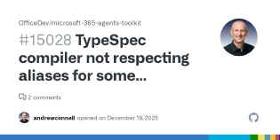 TypeSpec compiler not respecting aliases for some capabilities (ODSP specifically) TypeSpec compiler not respecting aliases for some capabilities (ODSP specifically)