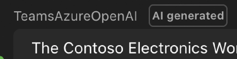 Indicating content as generated by AI