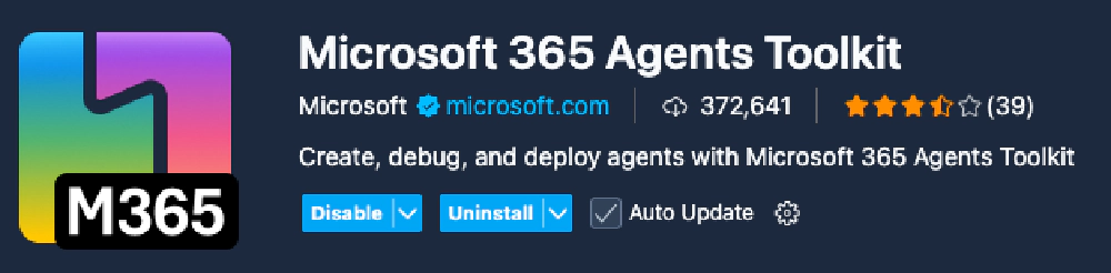 Microsoft 365 Agents Toolkit (ATK) for VS Code Microsoft 365 Agents Toolkit (ATK) for VS Code