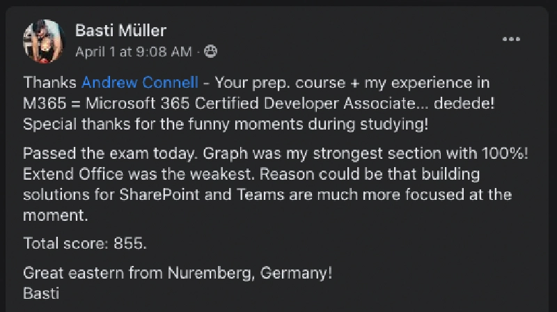 Congrats Basti Muller!