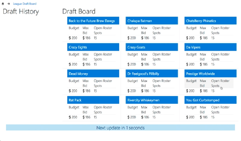 Office UI Fabric - DraftBoard
