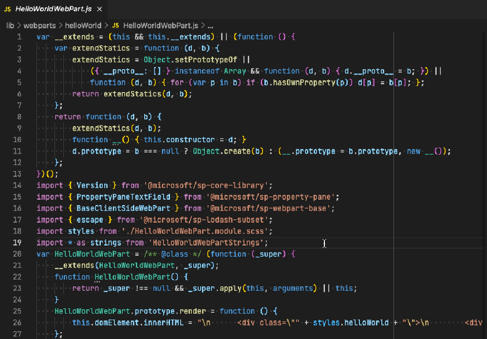 SPFx bundle as ECMAScript 5 SPFx bundle as ECMAScript 5