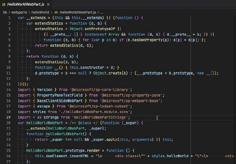 SPFx bundle as ECMAScript 5
