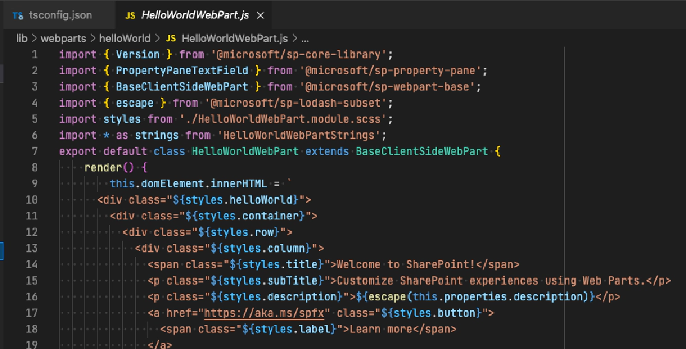 SPFx bundle as ESNext SPFx bundle as ESNext