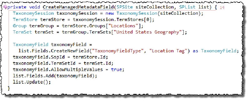 Create a Managed Metadata Field