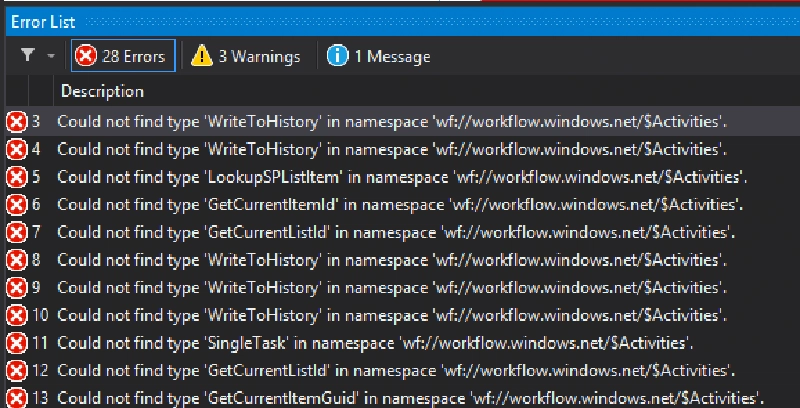 SharePoint 2013 Workflow Errors