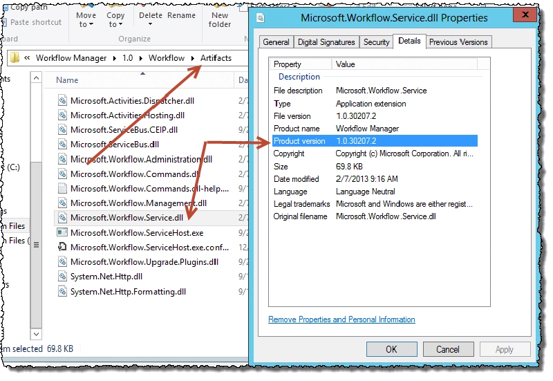 Verify the DLL version