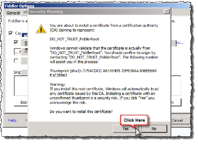 Accept the trust dialog Accept the trust dialog
