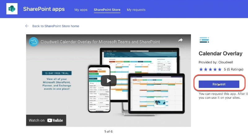 Requesting apps from the SharePoint Store Requesting apps from the SharePoint Store