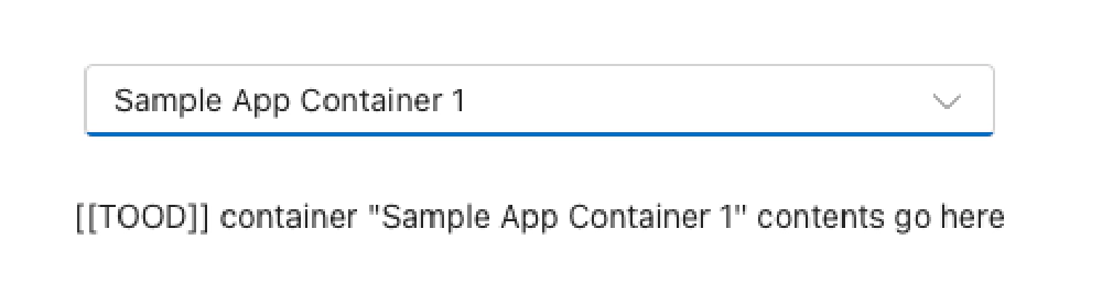 Screenshot the contents placeholder when selecting a SharePoint Embedded Container