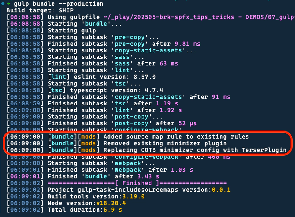 Modified webpack configuration logging changes to the bundle to include source maps when building in production and appending the source map URL to the generated bundle. Modified webpack configuration logging changes to the bundle to include source maps when building in production and appending the source map URL to the generated bundle.