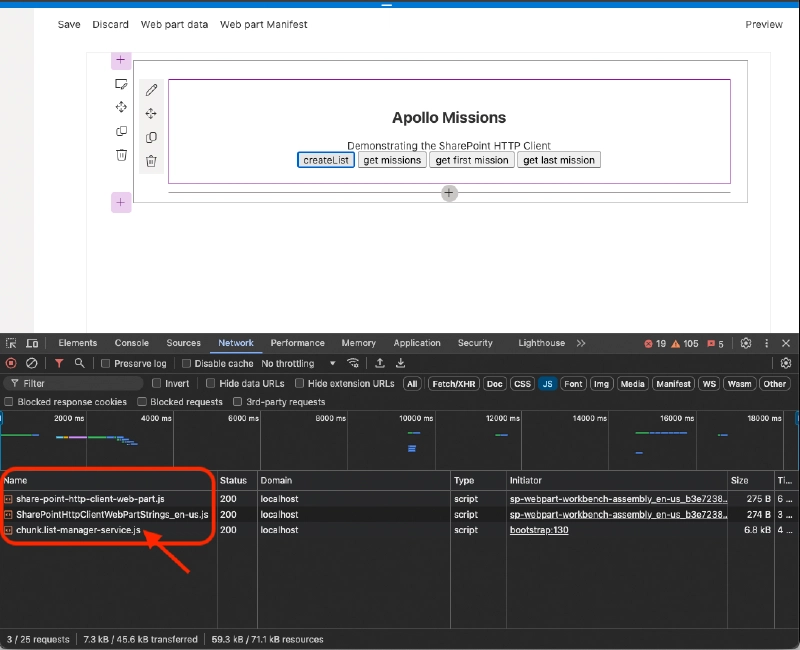 Dynamically loading the chunk file when the button is clicked
