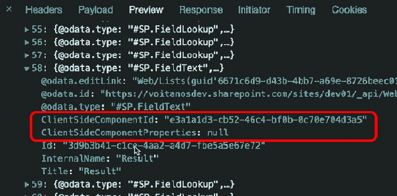 List column with a field customizer applied to it List column with a field customizer applied to it