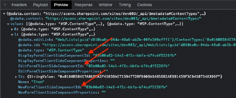 Results of list form customizer applied to content type Results of list form customizer applied to content type