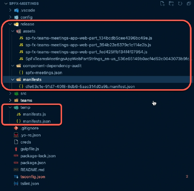 SPFx v1.12.1 folder structure SPFx v1.12.1 folder structure