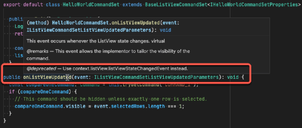 I don't understand... why add code in a new template that's clearly marked as deprecated? Why not add the correct code using the ListViewAccessor?