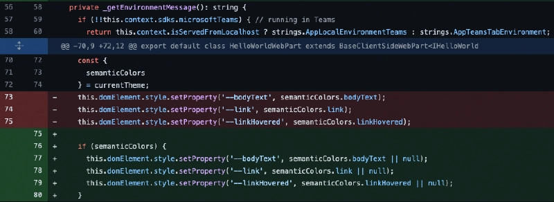 Checking if semanticColors are set before setting style properties
