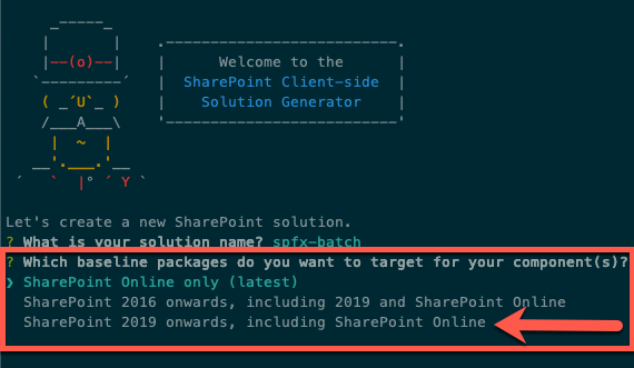 SharePoint Server 2019 as a project target type SharePoint Server 2019 as a project target type
